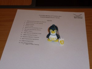 Soggy's memory stick turns his back on the agenda. Photo Jude Hirstwood